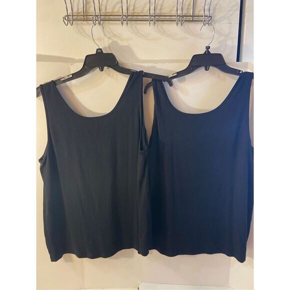 Sonoma life style 2x woman black tank x2 lot rn#73277 - Picture 3 of 6